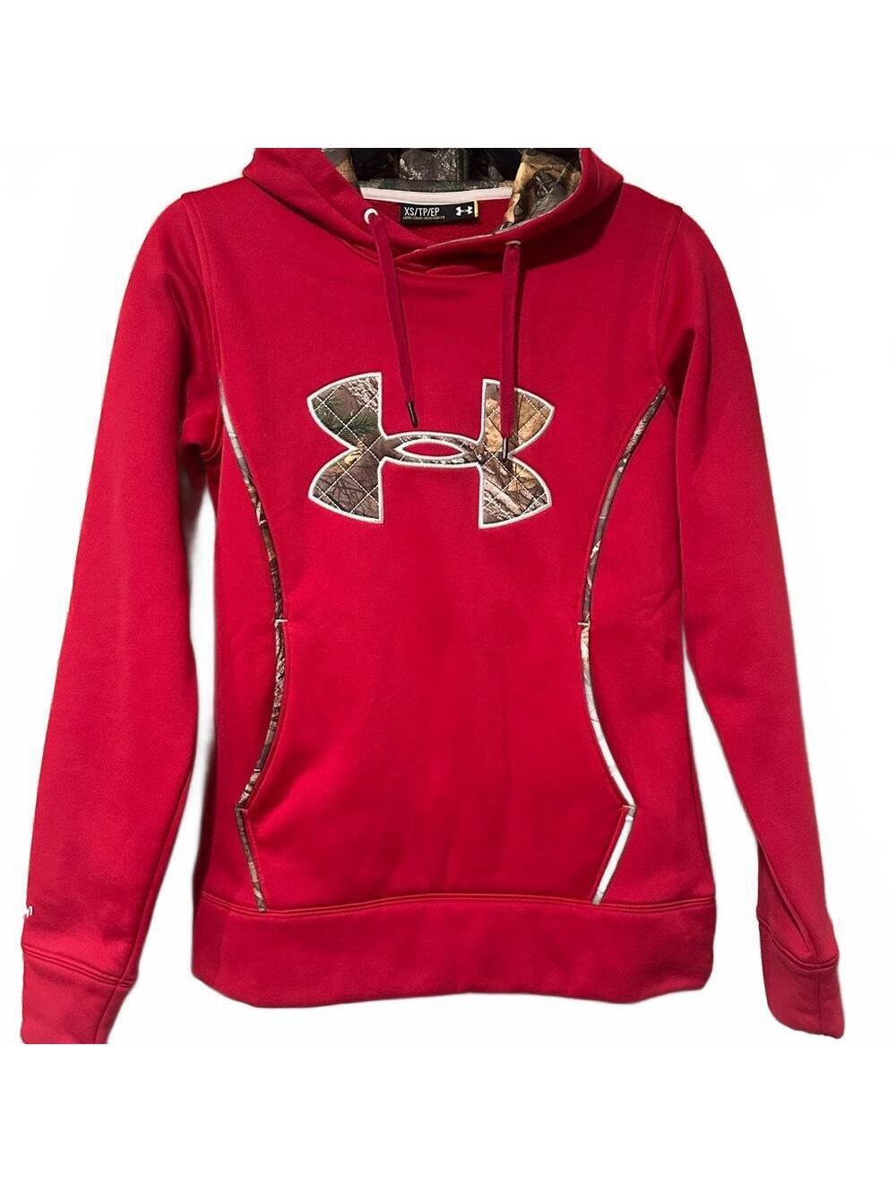 Under Armour Red Hoodie with Camo Accents